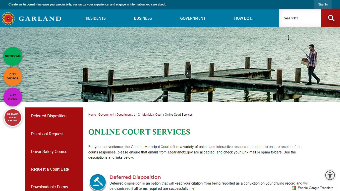 Online Court Services | Garland, TX